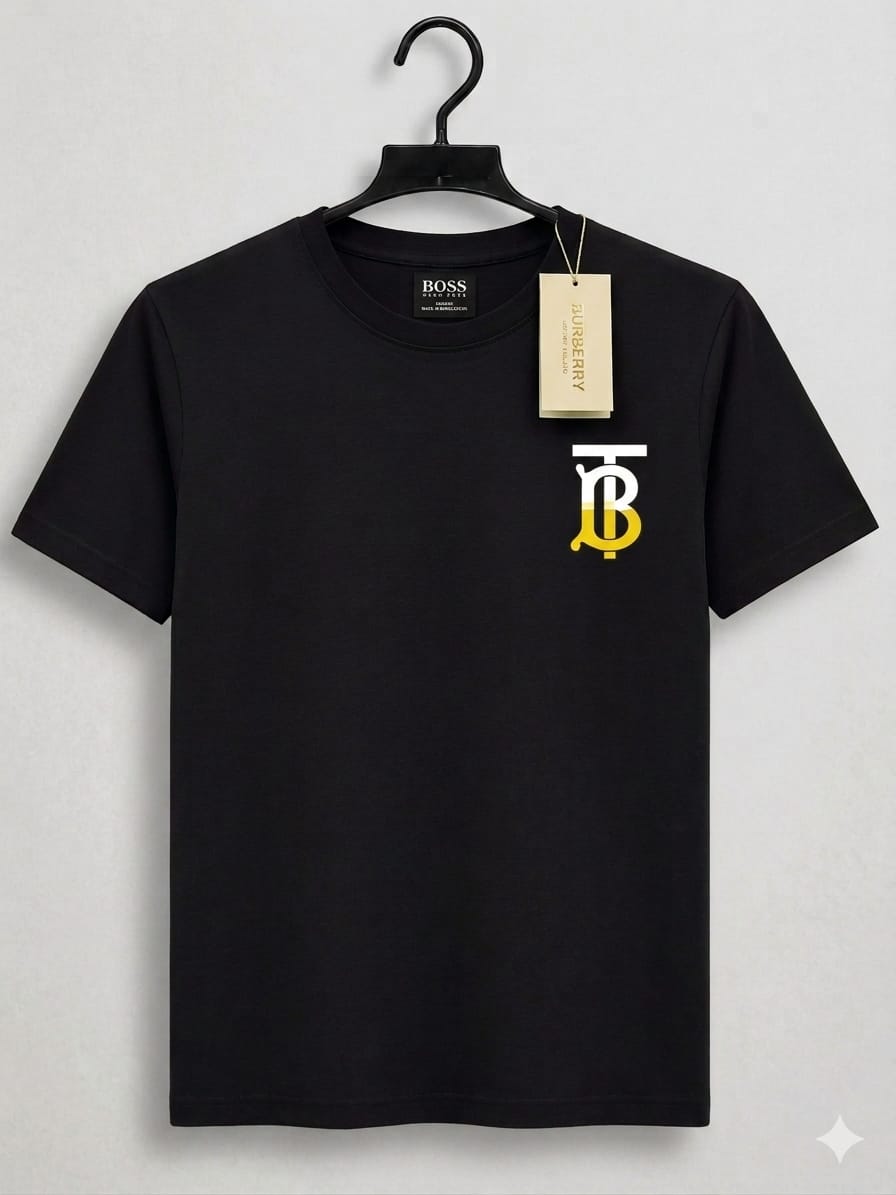Chest-print crew-neck tee